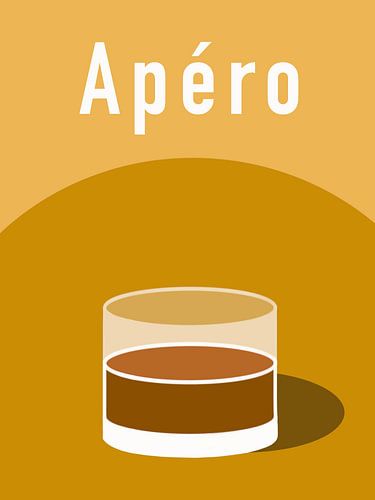 Illustration eines Glases Whiskey