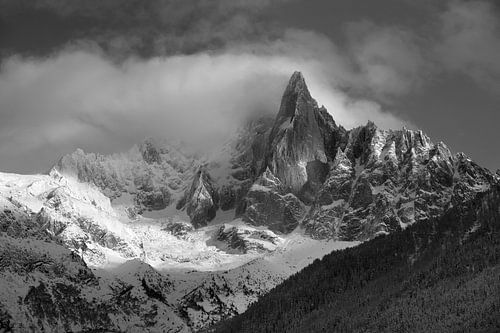 Les Drus after the storm