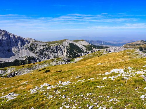Ongerepte bergwereld in het Sutjeska National Park - ongerepte natuur.