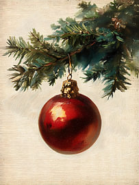 Décoration de Noël rouge sur IamHomeStudio