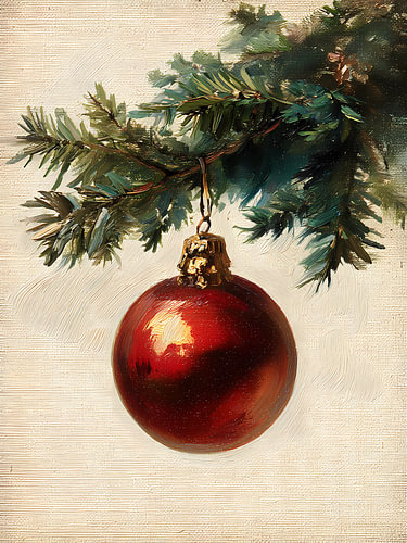 Décoration de Noël rouge