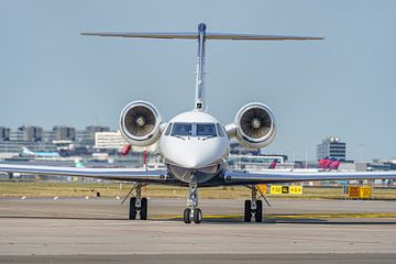 Privéjet Gulfstream IV. van Jaap van den Berg