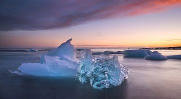 Eis am Diamantstrand, Island von Jeroen Linnenkamp