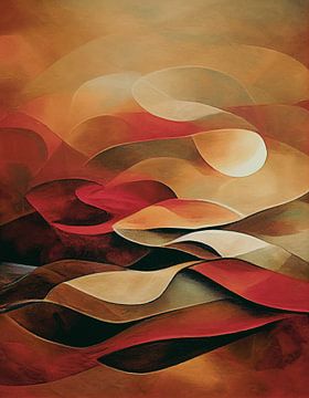 Abstracte golven van Bert Nijholt