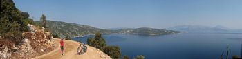 Mountainbiketocht op eiland in Griekenland