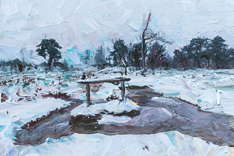 Sneeuw Brunssummerheide (Brunssum) van Marcel Ohlenforst