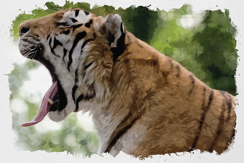 Tiger by Johan Zuijdam Digi Art