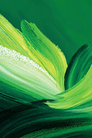 Grüne Welle aus Pinsellicht