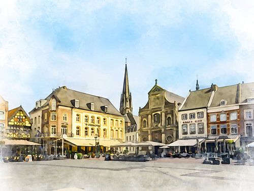 Markt, Sittard, Limburg.