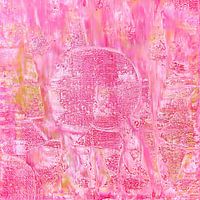 Pink Candy Floss Abstract Art