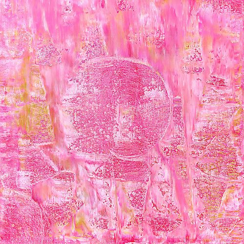 Art abstrait de la barbe à papa rose