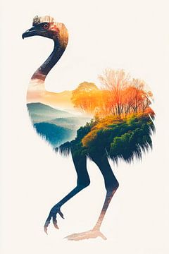 Vogel van fantasie van Poster Art Shop