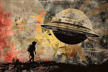 Banksy Astronaut Maan van Art & Soul Creations