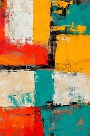 Colourful geometric composition by Poster Art Shop