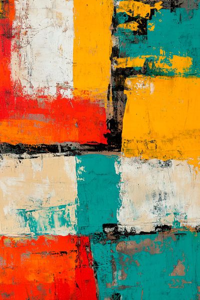 Colourful geometric composition by Poster Art Shop