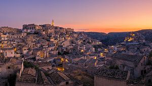 Lever de soleil sur Matera, Italie