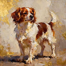 Dutch Kooikerhondje by Johannas Art Creations