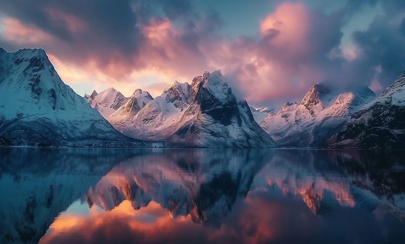 Lichtkaskaden der Natur von fernlichtsicht