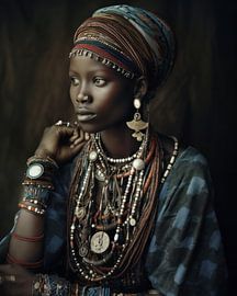Portrait of an African woman by Carla Van Iersel