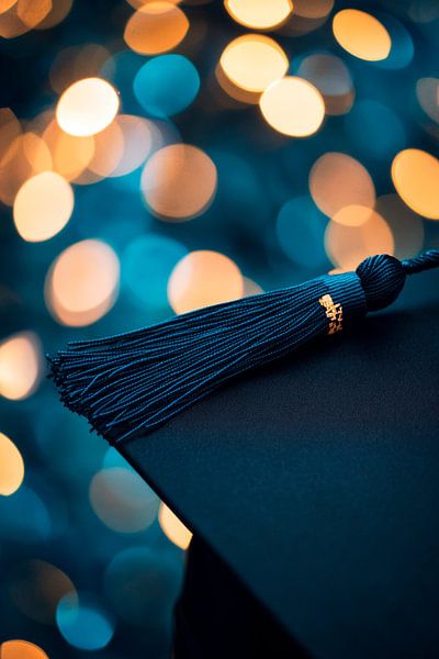Absolventenhut mit Bokeh-Effekten von Poster Art Shop