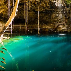 Cenote Ek Balam, X'Canche Valladolid mexico by Eline Oostingh