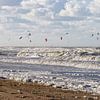 Kitesurf à Ouddorp, en Zélande. sur Rijk van de Kaa