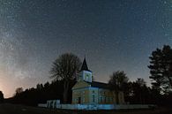 Vintage church against night sky by Yevgen Belich thumbnail