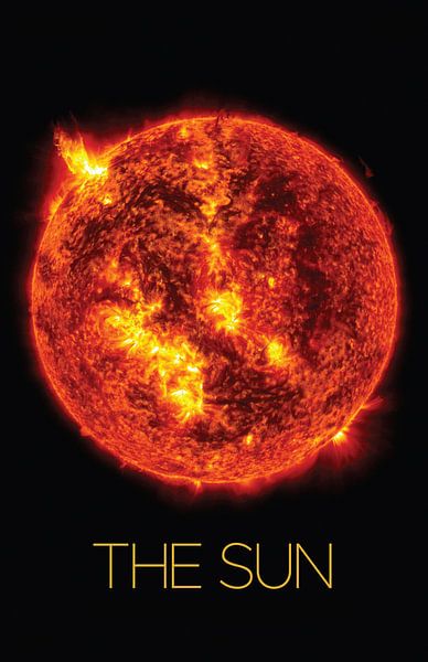 STK205507S-Solar system poster of the Sun. by Stocktrek Images