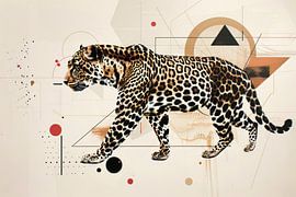 Geometrischer Leopard von Poster Art Shop