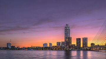 Zonsondergang Rotterdam centrum van Ron Frenken