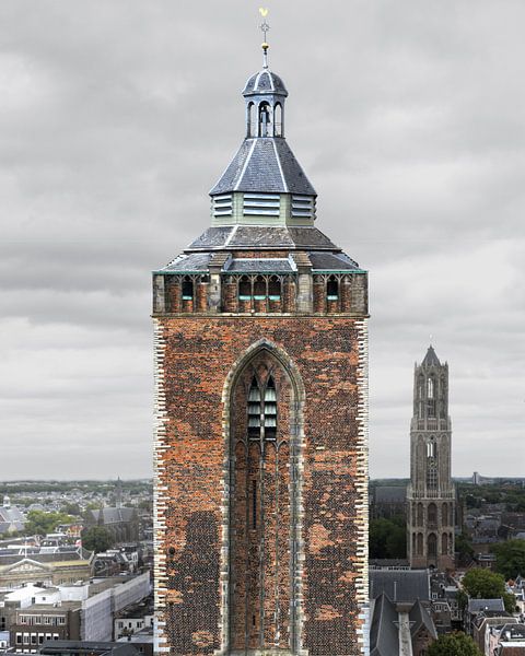 The Buurkerk and Dom tower in Utrecht by Bas van Setten