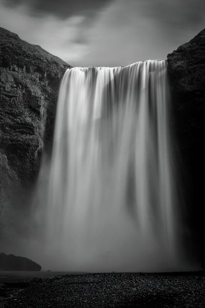 Skogafoss Wasserfall in Island von Sjoerd van der Wal Fotografie