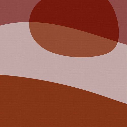 Abstracte vormen in warme kleuren III