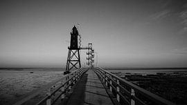 lighthouse Obereversand (North Sea, Wadden Sea) by Denny Lerch