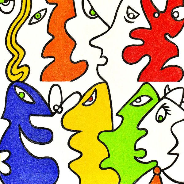 Colorful Conversations von Art By Coolen
