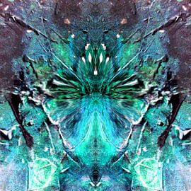 SCHMETTERLING IN TÜRKIS by Barbara Mueller