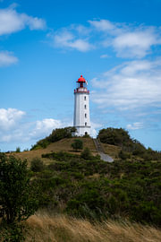 Leuchtturm Dornbusch im Sommer auf Hiddensee