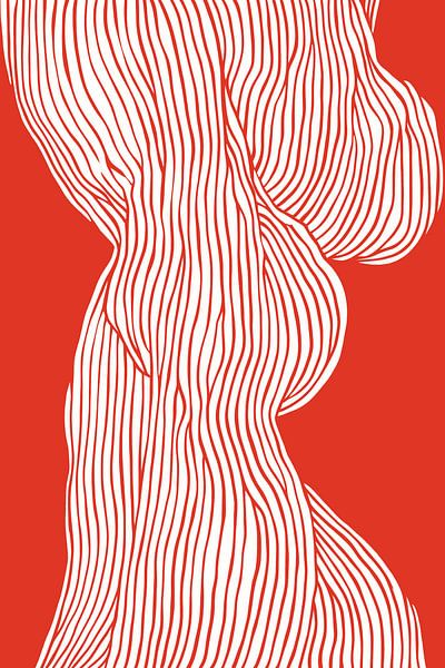 Fibers No 1 (Red) by Treechild