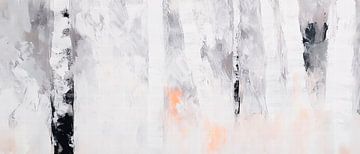 Minimalistische Abstract Kunst – Schwarz und Weiß von Poster Art Shop