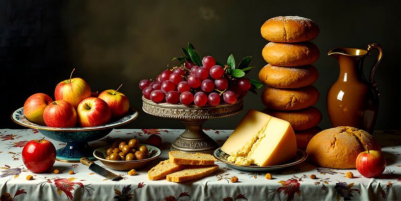 Still life of Abundance and Elegance by Sanne den Engelsman