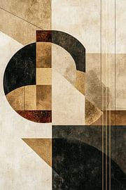 Zen Decor | Beige Abstract Rust by Zen and More