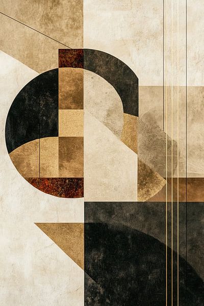 Zen Decor | Beige Abstract Rust van Zen en Meer