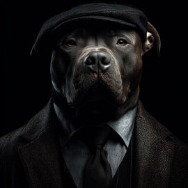 Peaky-Blinder-Hund von TheXclusive Art