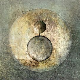 Modern Abstract. Minimalism with Circles. 9 by Alie Ekkelenkamp