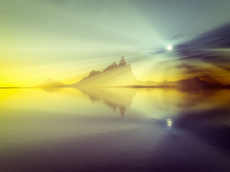 Sonnenuntergang über dem Meer von Markus Gann