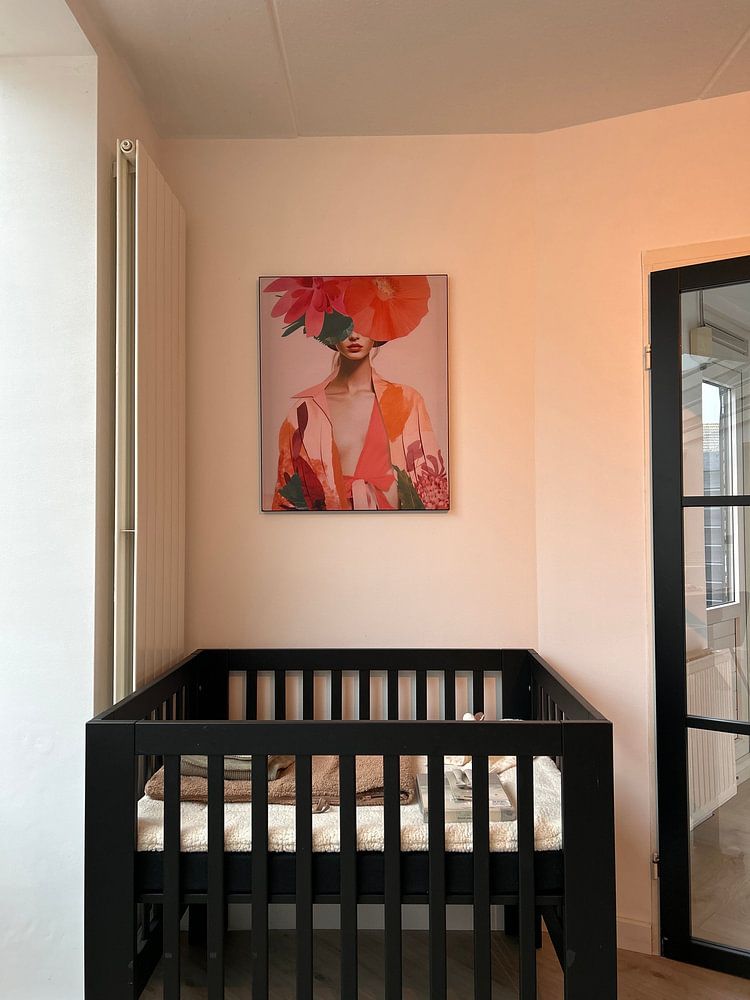 Kleurrijk portret, illustratie in knalkleuren  van Carla Van Iersel 