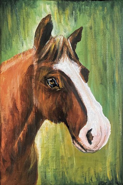 Portrait d'un cheval par Krista Kitsz Art