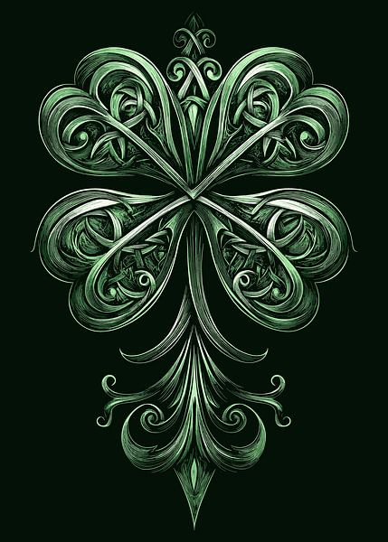 Gothic cloverleaf in ornamental style by Pixelbull Design
