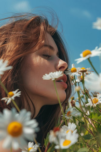 Flower magic in the sunlight