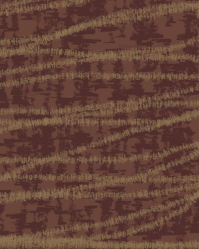 Bruine en okerkleurige lijnen. Retro jaren 70 patroon. Minimalistische woondecoratie.